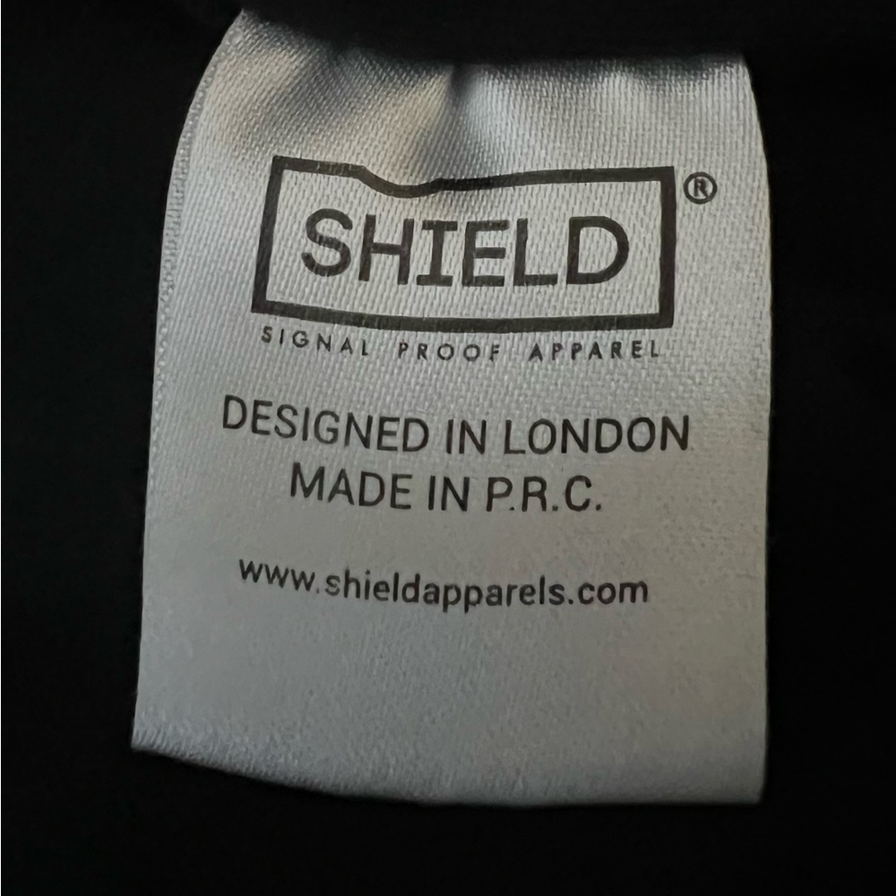 EMF shield protection zip hoodie black and grey - Picture 5 of 5